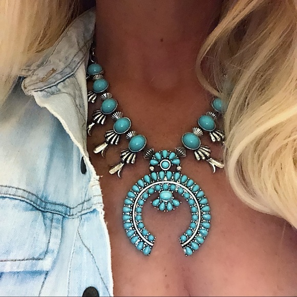 🆕😍Squash blossom necklace,Southwestern necklace - Picture 5 of 5